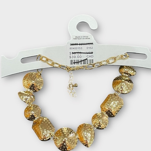 Urban Outfitters PIPER STATEMENT GEM CHOKER NECKLACE IN PINK - Picture 4 of 4